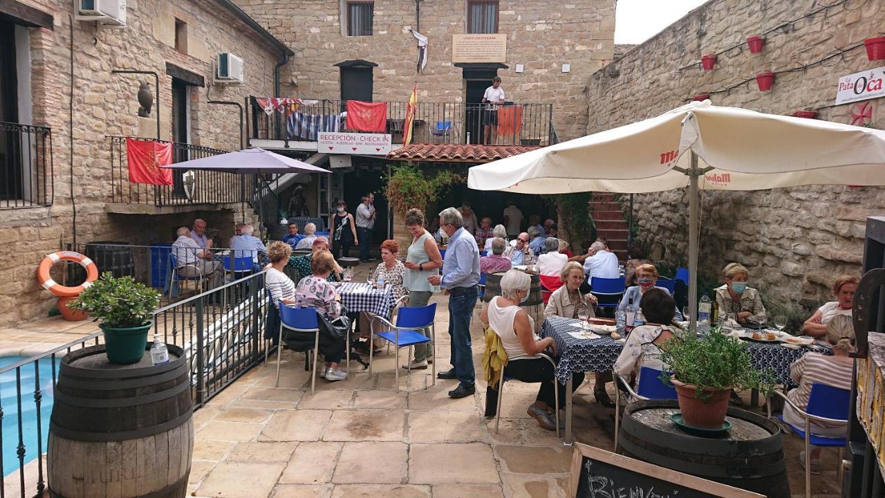 Hostal Rural La Pata De Oca Y Albergue Solo Por Peregrinos Hotel Torres del Rio Kültér fotó